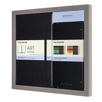 Подарунковий набір Moleskine Art (блокнот середній + 12 олівців) BUNDARTCOLA