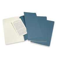 3 блокноти Moleskine Cahier середніх блакитних CH016B44