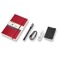 Фото Набір Moleskine Smart Writing Set Ellipse Smart Pen + Paper Tablet червоний в точку SWSAB34F201